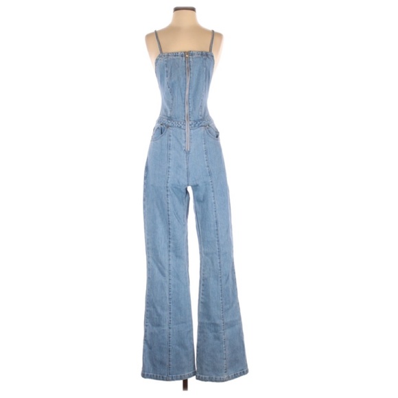 Jetset Diaries Stevie Denim Overall Jumpsuit Jean TJD Revolve - Picture 9 of 10